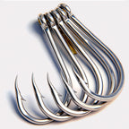 Heavy Iseni Saltwater Hooks, Barbed, Sizes 16–32
