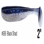 T-Tail Soft Plastic Worm Lure, 2–3.5 in (5.1–8.9 cm)