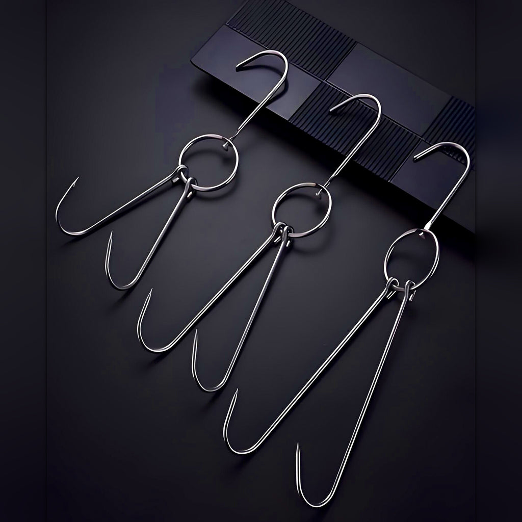 Stainless Steel Double Hanging Hook, S-Shape, Swivel