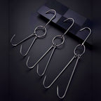 Stainless Steel Double Hanging Hook, S-Shape, Swivel