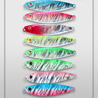 Glow Tiger Stripe Metal Jig, Double Hook, 30–80 g (1.1–2.8 oz)