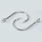 Saltwater Barbed Single Hooks with Ring Eye, Sizes 1/0–11/0