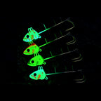 Glow Cutlassfish Jig, Triple Hook, 50–200 g (1.8–7 oz)