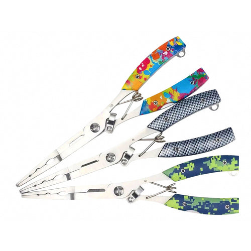 Fishing Pliers, Stainless Steel, Braid Cutter & Split Ring