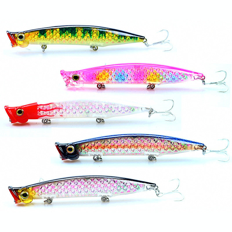 Floating Popper Lure, 110 mm (4.3 in), 13 g (0.46 oz)