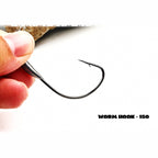 Weighted Offset Worm Hooks, 2–3 g (0.07–0.11 oz), 5 pcs