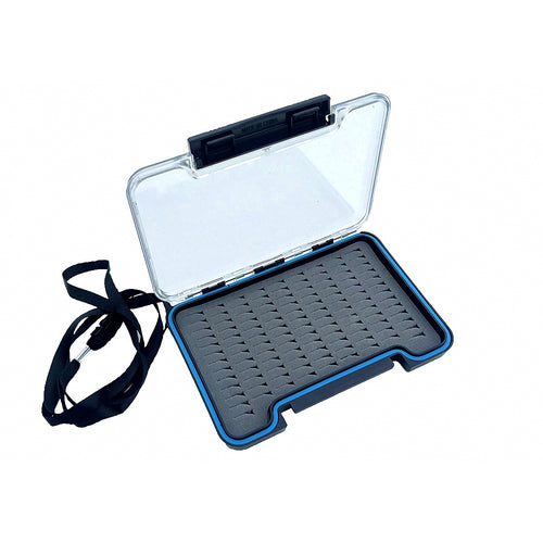 Single-Layer Waterproof Fly Box, Clear Lid, Foam Insert
