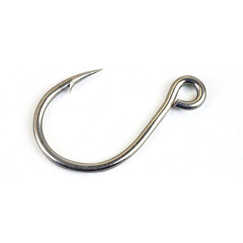 Slow Pitch Jigging Single Hooks, Barbed, 10-Pack, Sizes 8–10/0