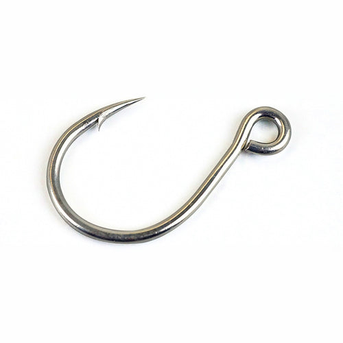 Slow Pitch Jigging Single Hooks, Barbed, 10-Pack, Sizes 8–10/0
