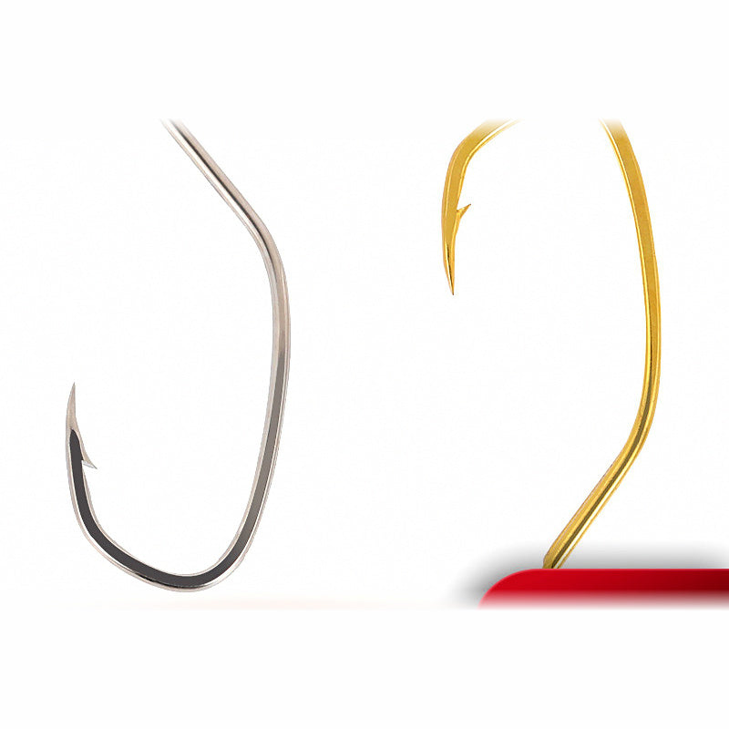 Barbed Long Shank Live Bait Hooks, Carbon Steel, Bulk Packs