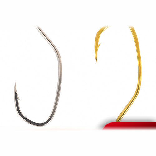 Barbed Long Shank Live Bait Hooks, Carbon Steel, Bulk Packs