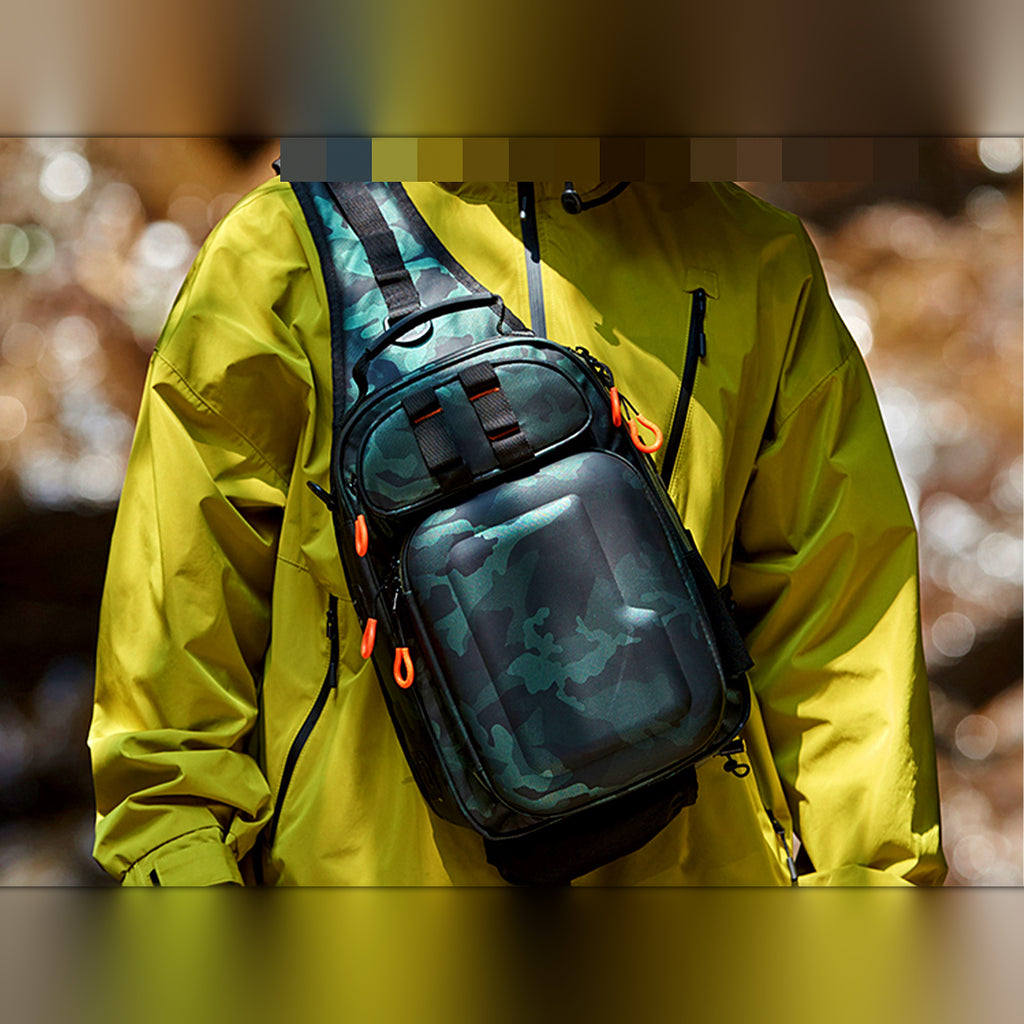 Waterproof Hard Shell Fishing Backpack / Sling Bag, Airtight