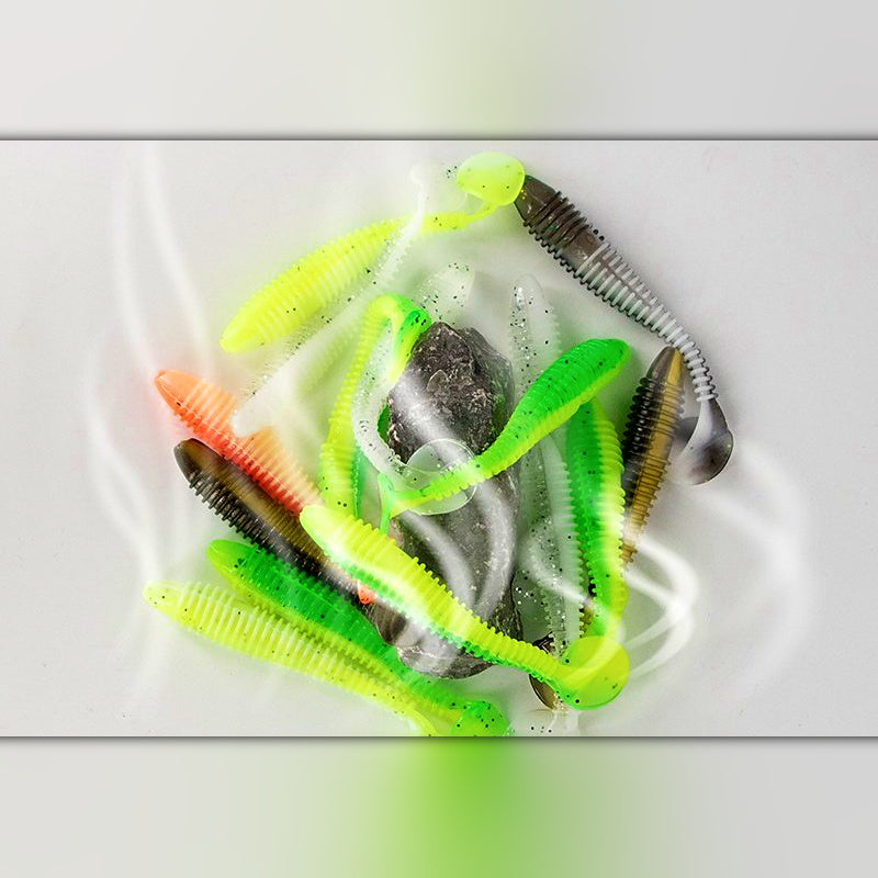T-Tail Soft Plastic Grub Swimbaits, 5.5–7.5 cm (2.2–3.0 in)