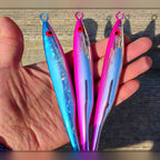 Mirror Plated Metal Jig, Glow Stripe, 200 & 300 g (7.1 & 10.6 oz)