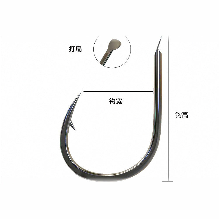 Iseni Barbed Hooks, Bulk Pack of 100–300, Sizes 1–15