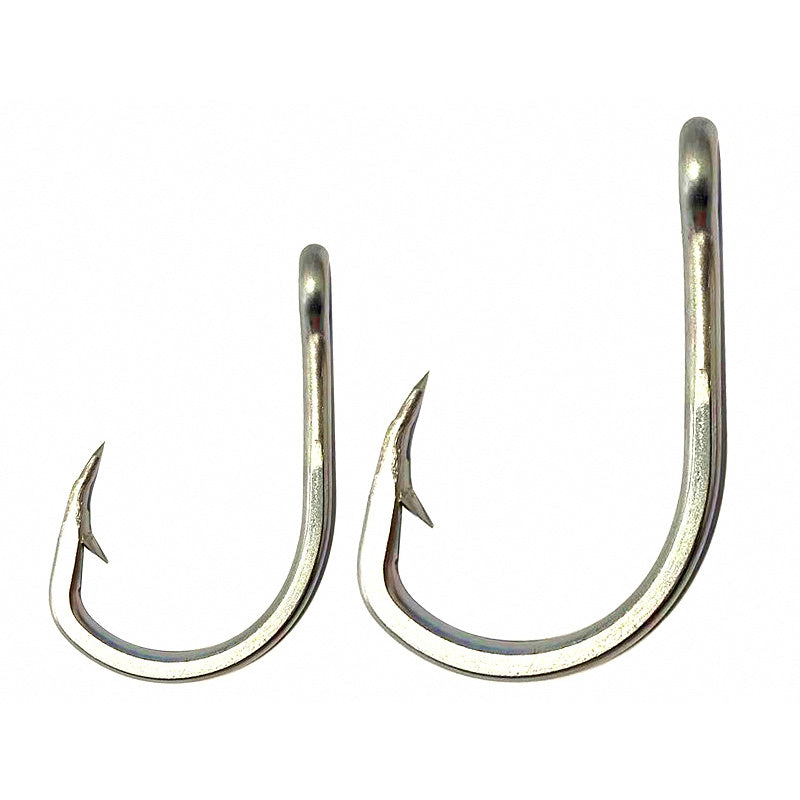 Stainless Steel Saltwater Hooks, Heavy Gauge, 2/0–12/0