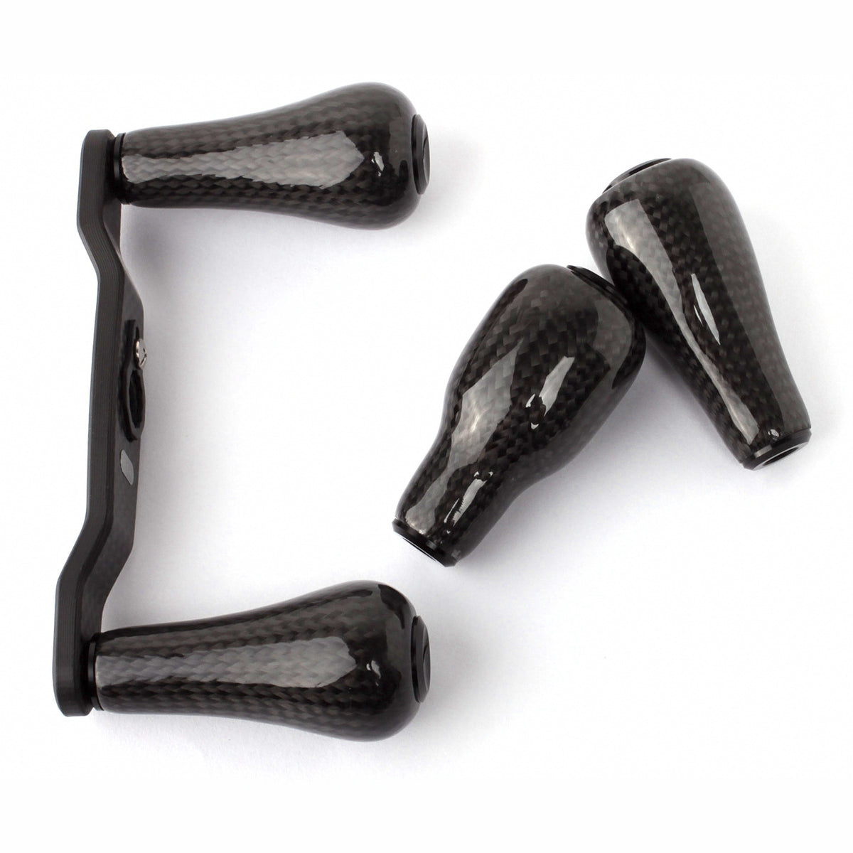 Carbon Fiber Double Handle & Knobs for Baitcasting Reel
