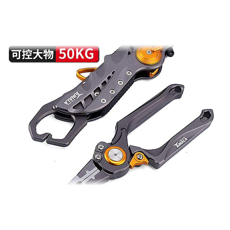 Folding Aluminum Fish Gripper and Fishing Pliers