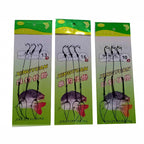 3-Hook Bait Rig, Iseni & Maruseisa Barbed Hooks, Sizes 3-19