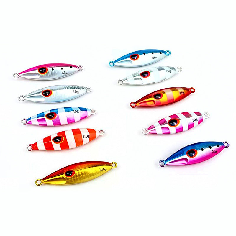 Slow Pitch Jig, 20–150 g (0.7–5.3 oz), Glow & Laser Colors