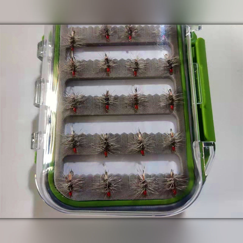 Double-Sided Fly & Hook Storage Box, Green