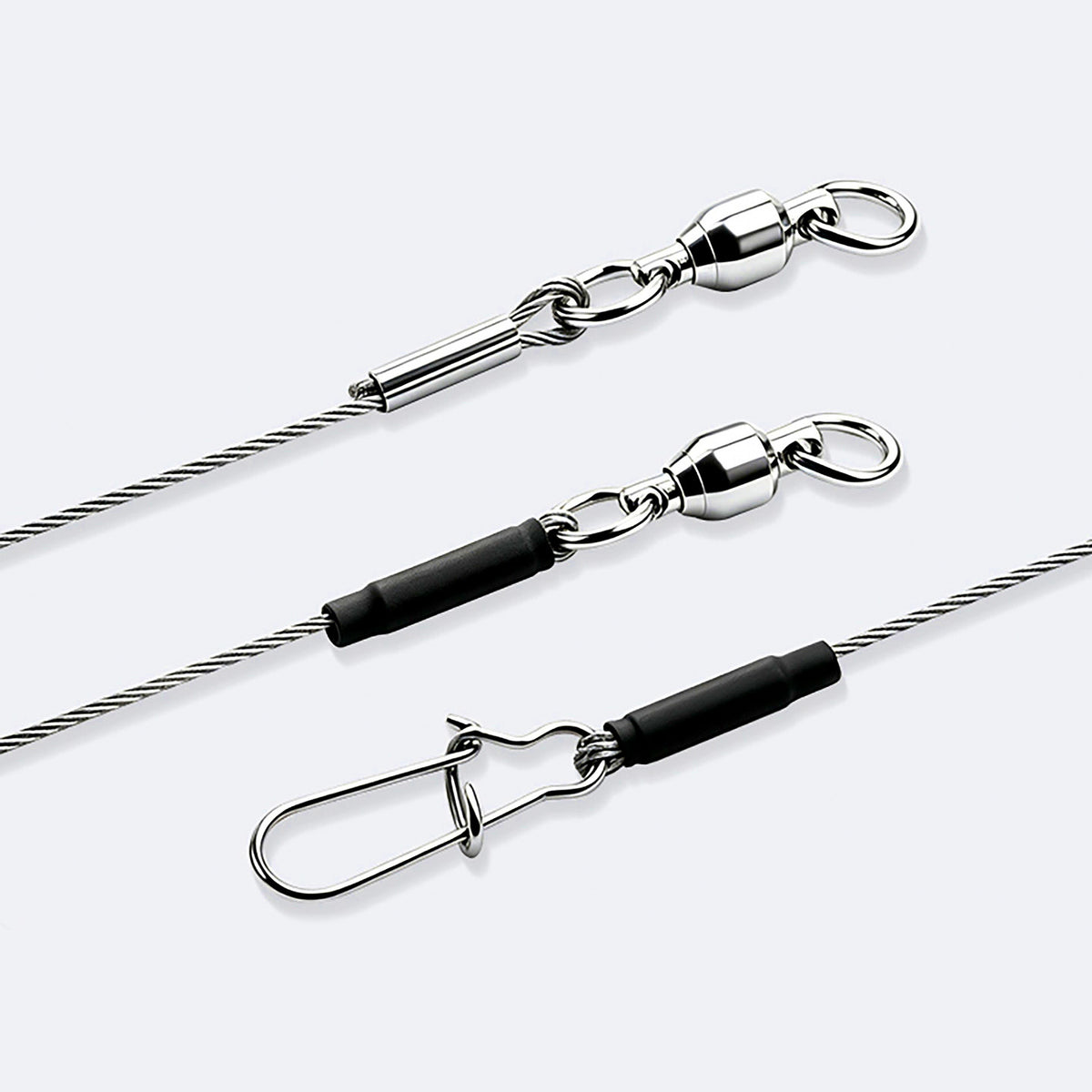 Pre-Made Wire Leaders, 0.6–1.0 mm, 20–50 cm (8–20 in)