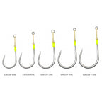 Slow Pitch Single Assist Hook, Kevlar Cord, 4/0–11/0