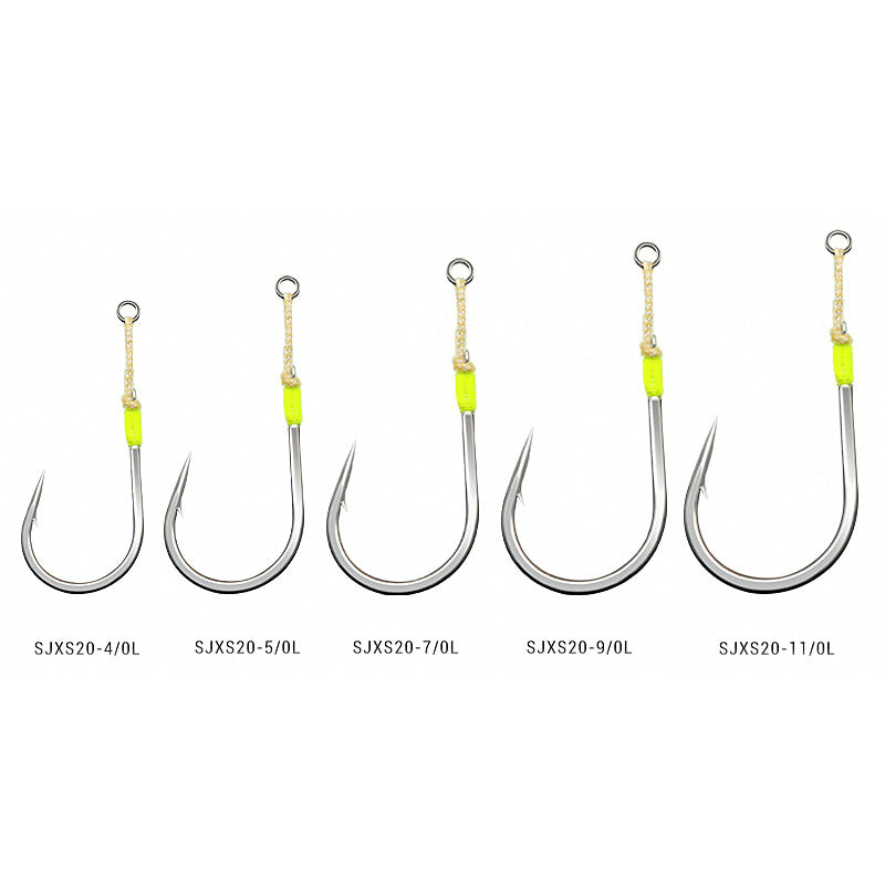 Slow Pitch Single Assist Hook, Kevlar Cord, 4/0–11/0