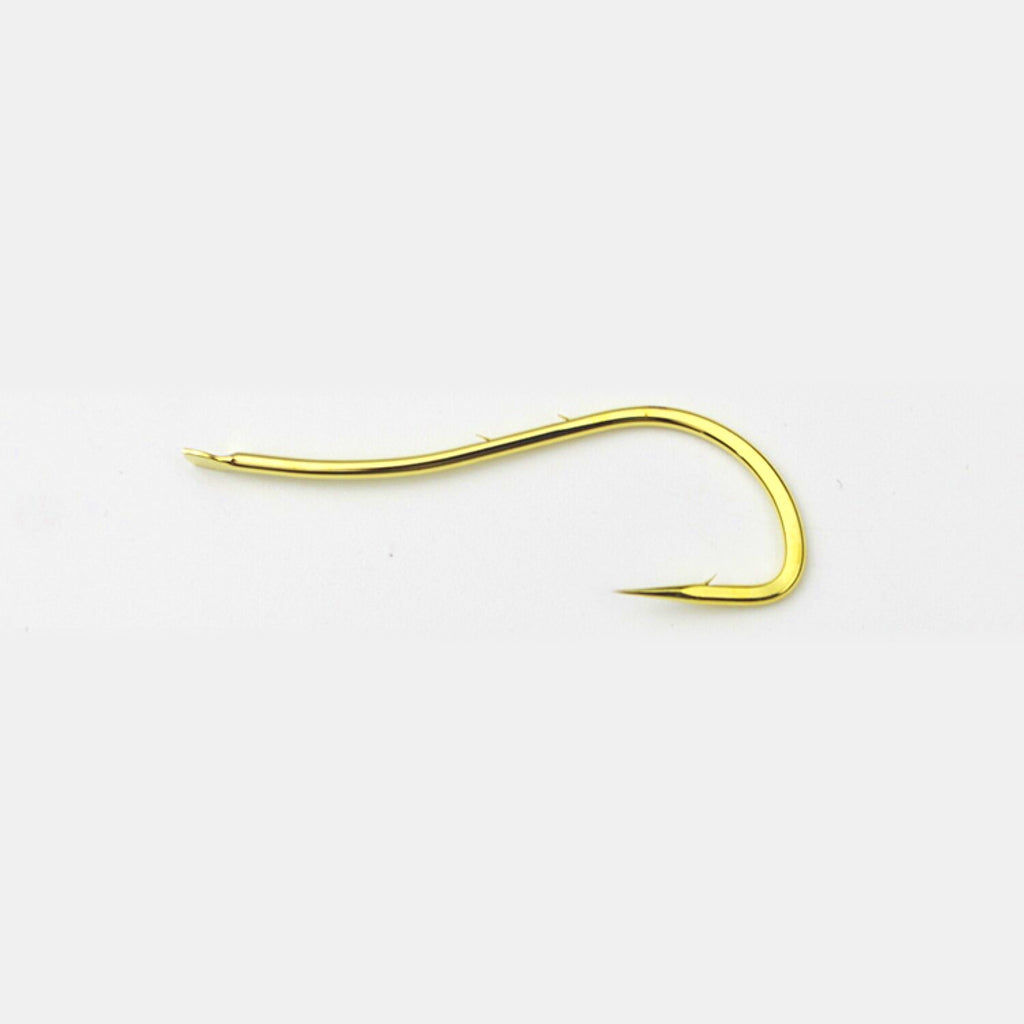 Barbed Long Shank Double-Back Bait Hooks, Bulk Pack