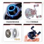 DC Electronic Brake Baitcasting Reel, 7.8:1, 140 g (4.9 oz)