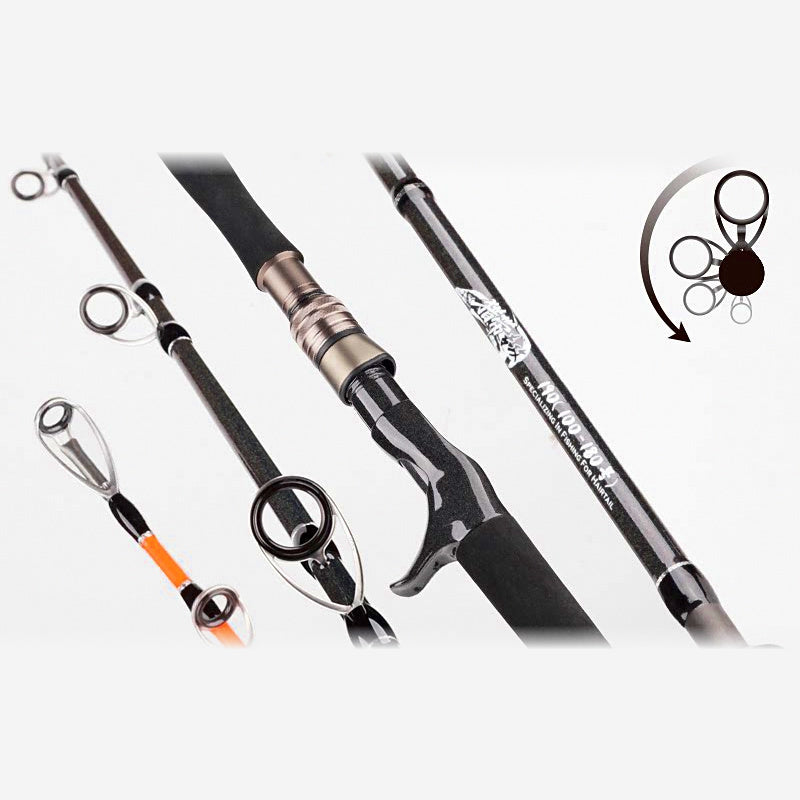 Solid Carbon Boat Rod for Electric Reels, 1.8–2.1 m (5.9–6.9 ft)