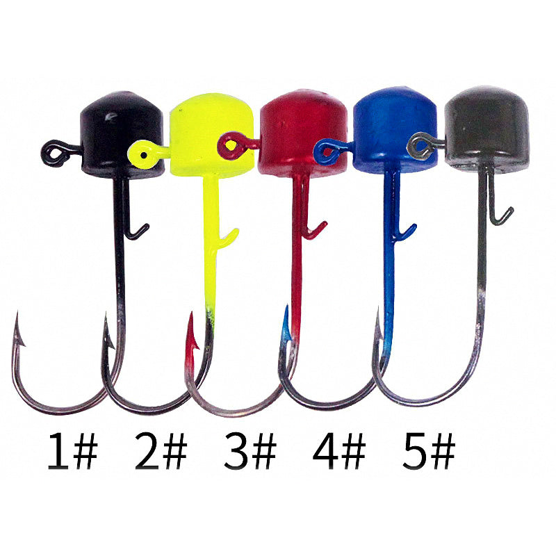 Colored Ned Jig Heads, 2.5–6 g (0.09–0.21 oz)