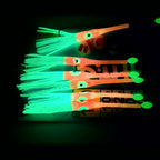 Glow Squid Jig Rig, 6-Hook Cascade, Sizes 1/0 & 4/0
