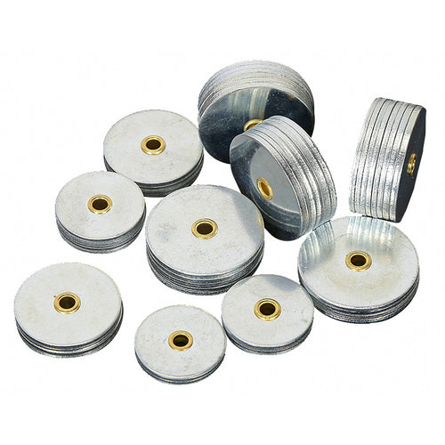 Hollow Iron Sinker, Flip-Plate Style, 20–150 g (0.7–5.3 oz)
