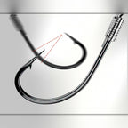 3-Hook T-Knot Hook Rig, Barbed, Sizes 5–15