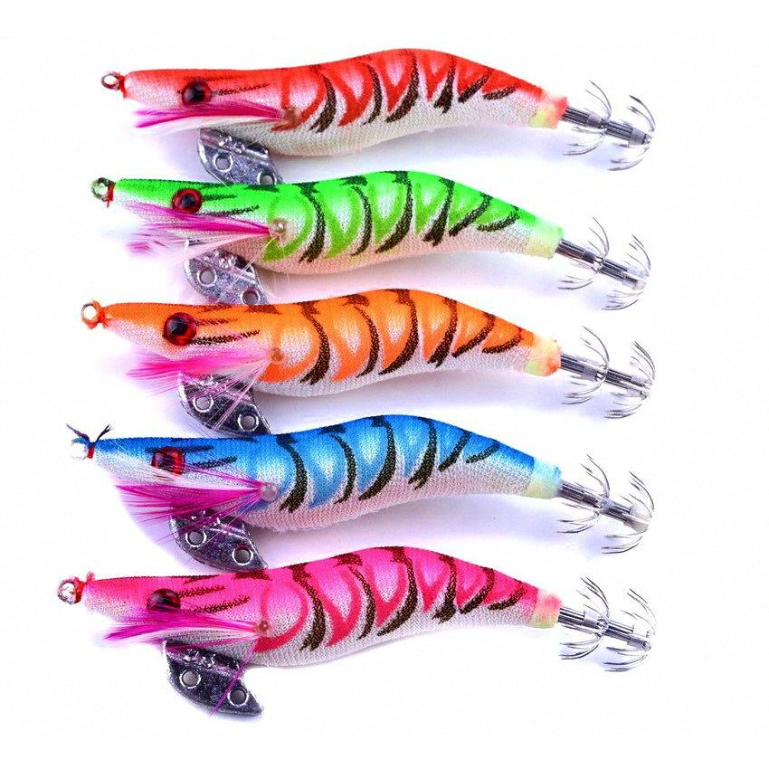 Luminous Wooden Shrimp Lure, 10 cm, 11 g (0.4 oz)