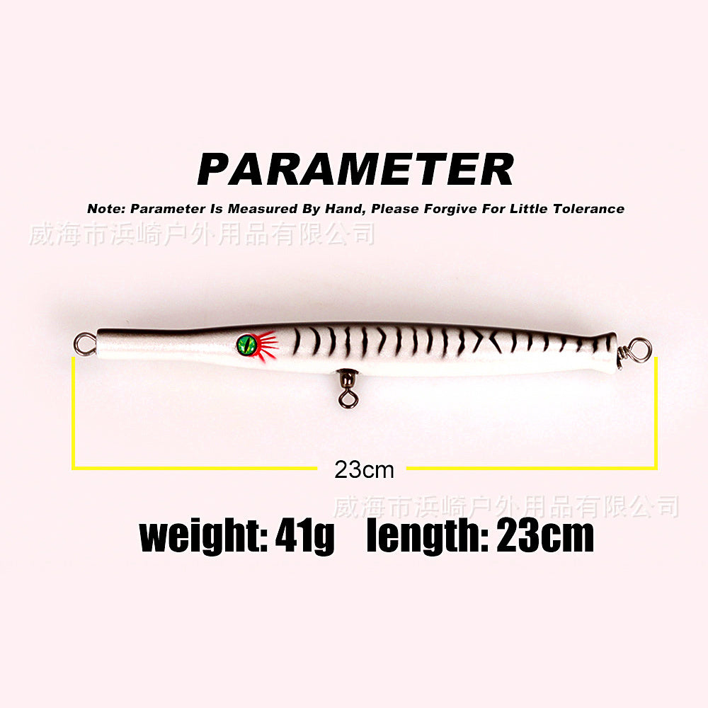 Wooden Surface Pencil Bait, 41 g (1.4 oz), 23 cm (9 in)