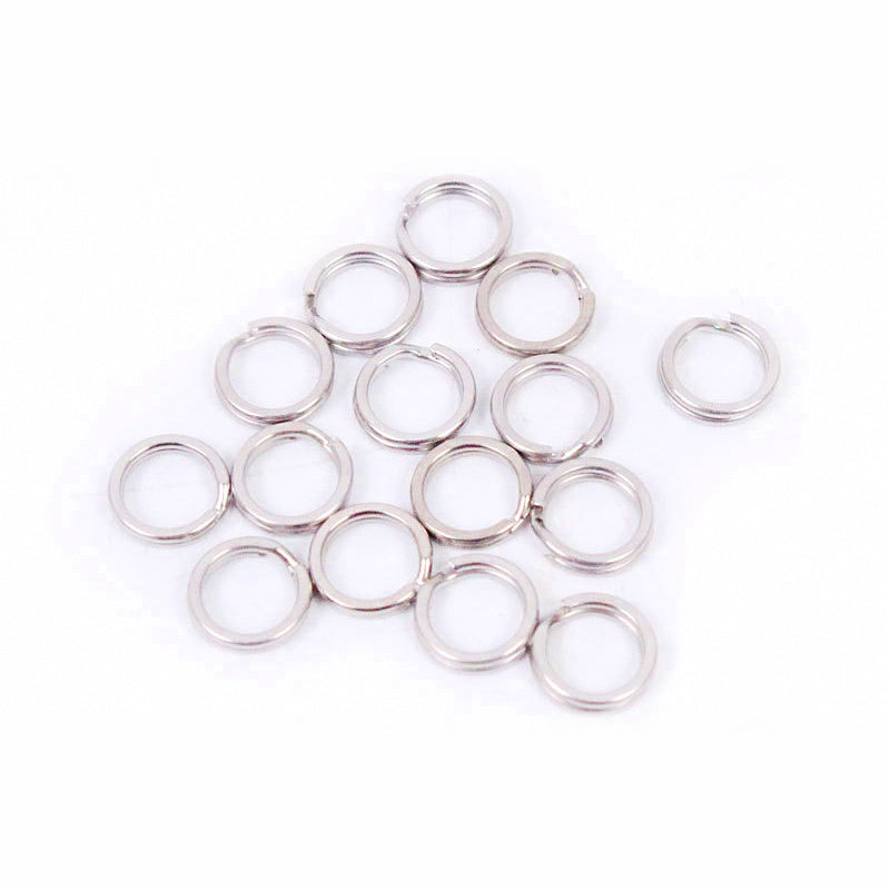 304 Stainless Flattened Split Rings, 0.5–1.6 mm Wire