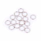 304 Stainless Flattened Split Rings, 0.5–1.6 mm Wire