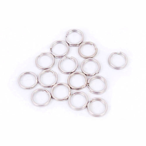 304 Stainless Flattened Split Rings, 0.5–1.6 mm Wire