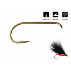 Barbed Dry Fly Hooks for Fly Tying, Sizes #8–#22