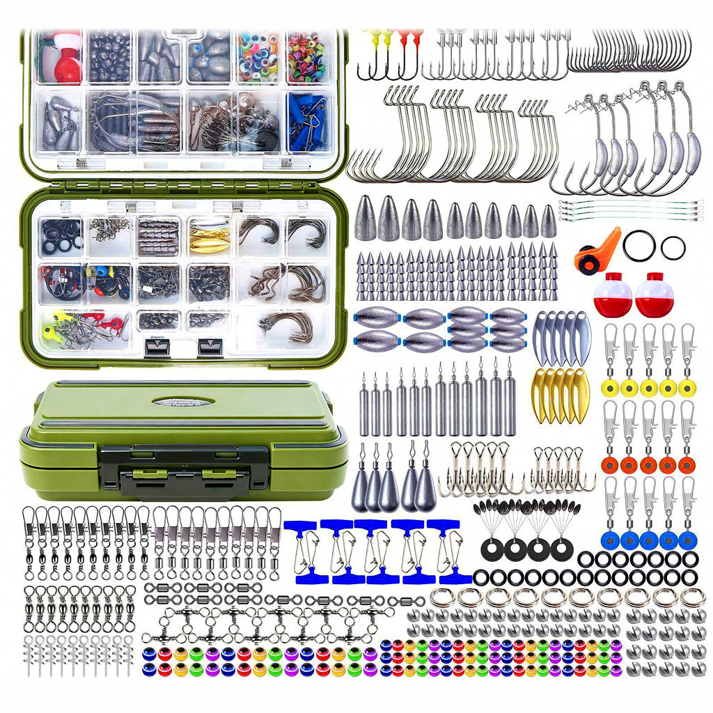 405-Piece Terminal Tackle Kit with Hooks, Sinkers, Swivels