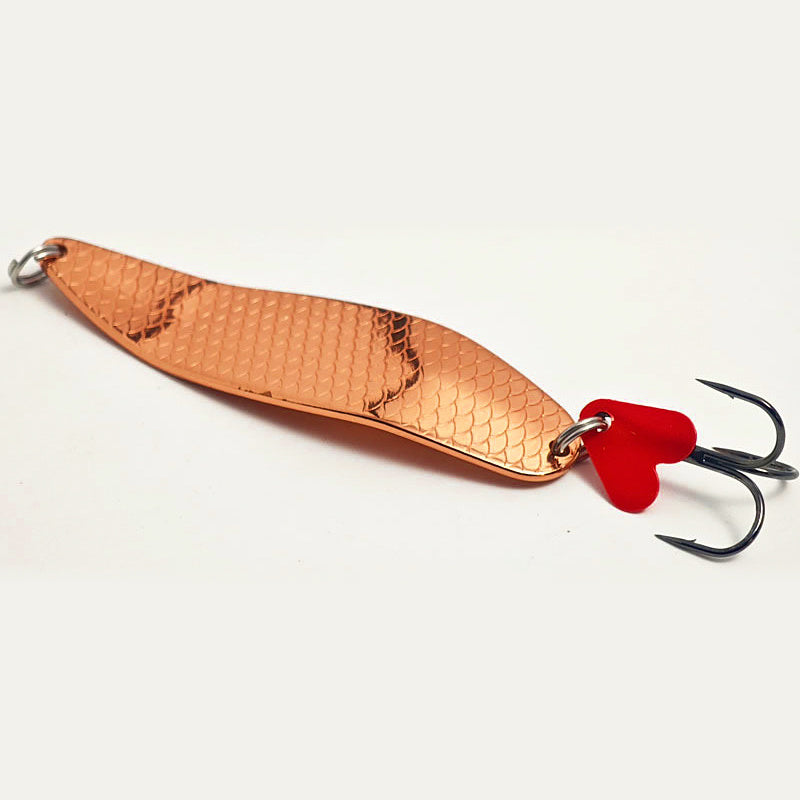 Long Cast Casting Spoon Lure, 30 g (1.1 oz), Copper