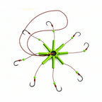 Glow Explosion Hook Rig, 6 or 8 Hook Long Line, Sizes 10–15