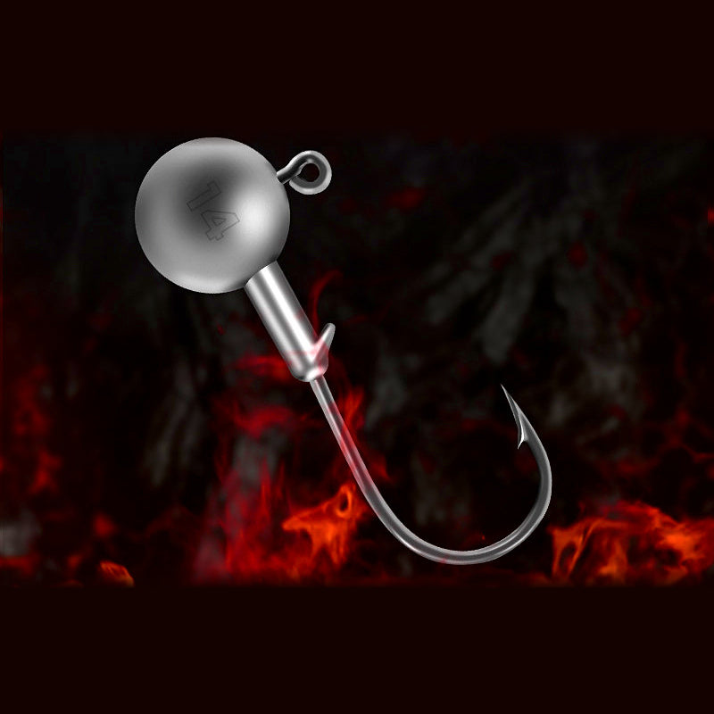 Round Jig Head Hooks for Soft Baits, 3.5–14 g (0.12–0.49 oz)