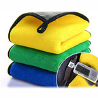 Fishing Hand Towel with Carabiner Clip, Thick Absorbent