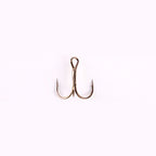 Barbed Treble Hooks, Black/White Coated, Sizes 2–16 Bulk