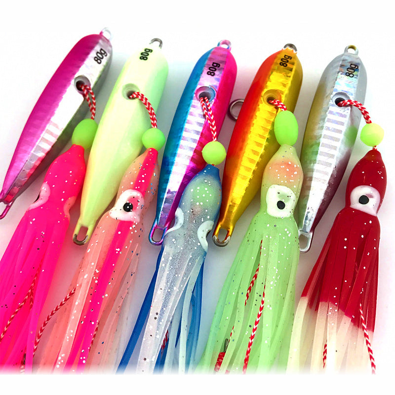 Inchiku Jig with Squid Hooks, 40–200 g (1.4–7.1 oz)