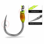 Dressed Double Assist Hooks for Jigs, 2 Pairs per Pack
