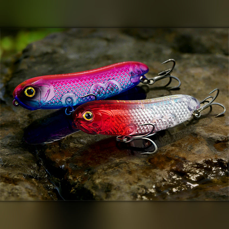 Floating Walk-the-Dog Topwater Pencil Lure, 45–90 mm (1.8–3.5 in)